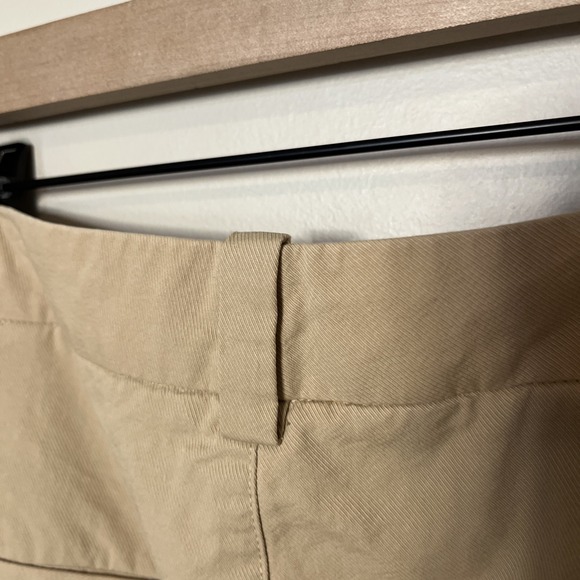 Vince Low-Rise Washed Cotton Crop Pant Khaki Tan Sz 16 Retail $295 - Picture 4 of 9